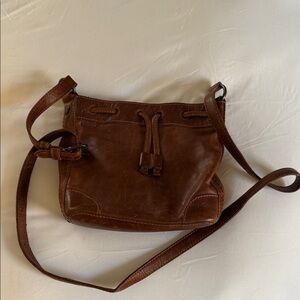 Frye Tan Leather Crossbody Bag